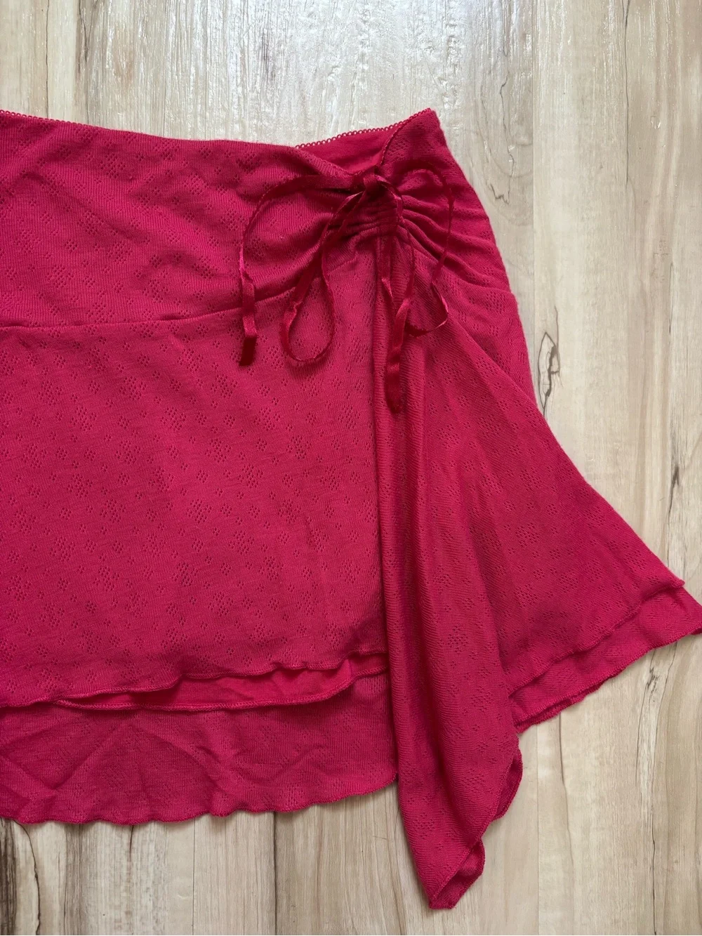 Abercrombie & Fitch Vintage Y2K Asymmetrical Wrap Mini Skirt